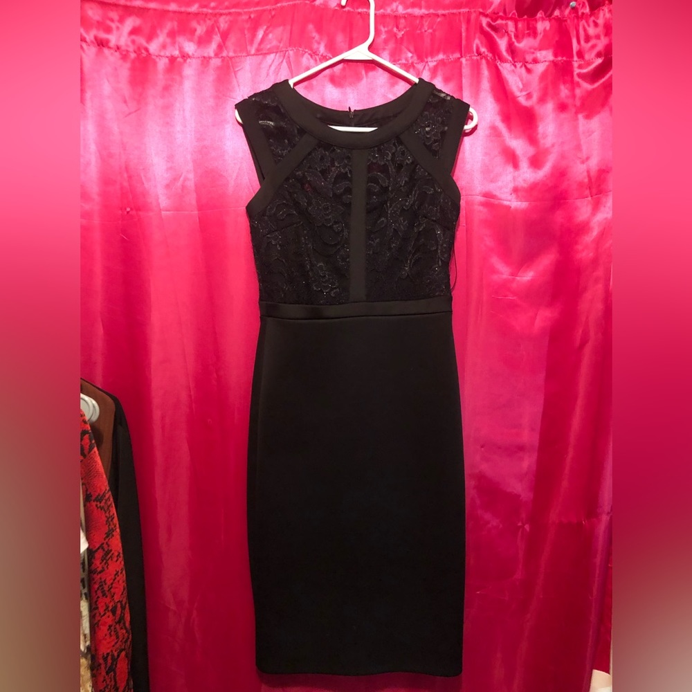 Black lace dress